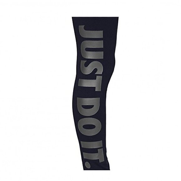 Nike Leggings Pull on Elastic Waist Full Leggings See a Leg Big Logo "Just Do It - Picture 7 of 10